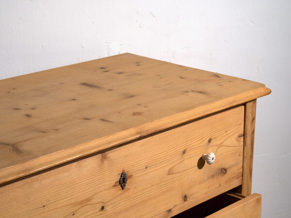 Commode ancienne en bois massif (c.1920) #33