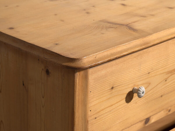 Commode ancienne en bois massif (c.1920) #33