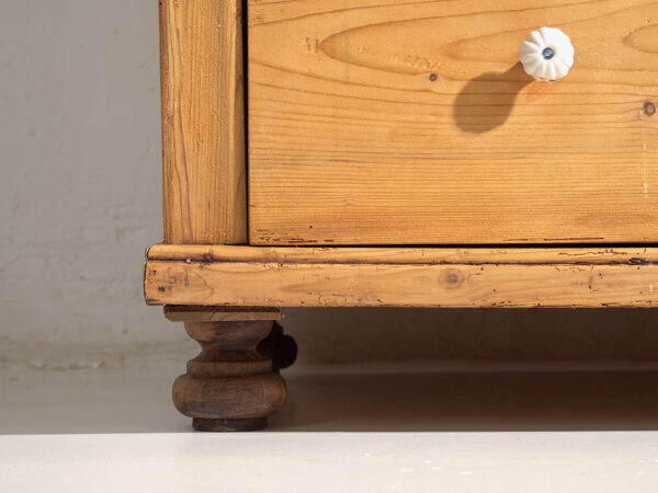 Commode ancienne en bois massif (c.1920) #33
