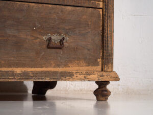 Antique chest of drawers with dark patina (c.1920) #43