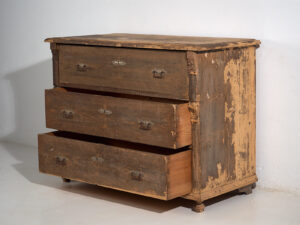 Antique chest of drawers with dark patina (c.1920) #43