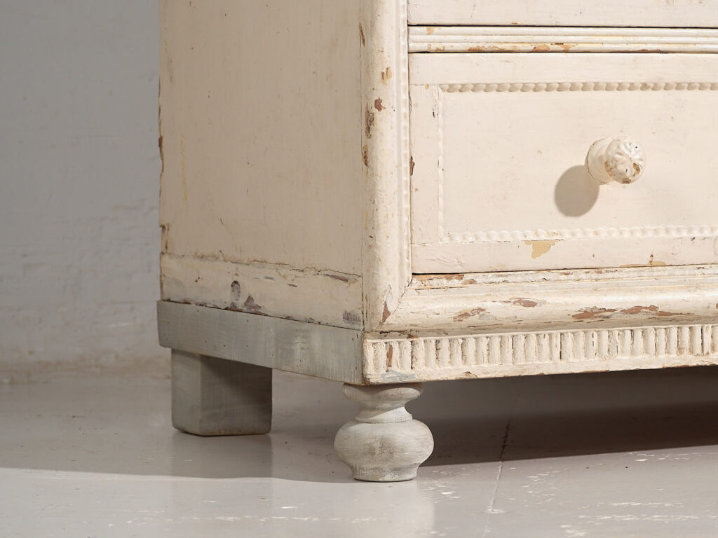 Antique white tall chest of drawers (c.1920) #60