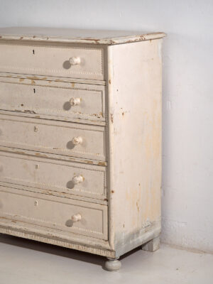 Antique white tall chest of drawers (c.1920) #60