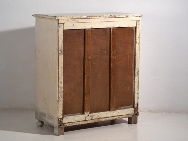 Cajonera alta antigua de color blanco (c.1920) #60