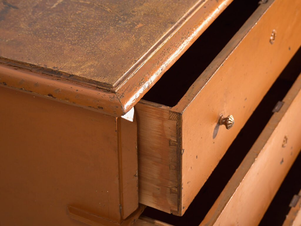 Antique chest of drawers with ochre patina (c.1920) #72