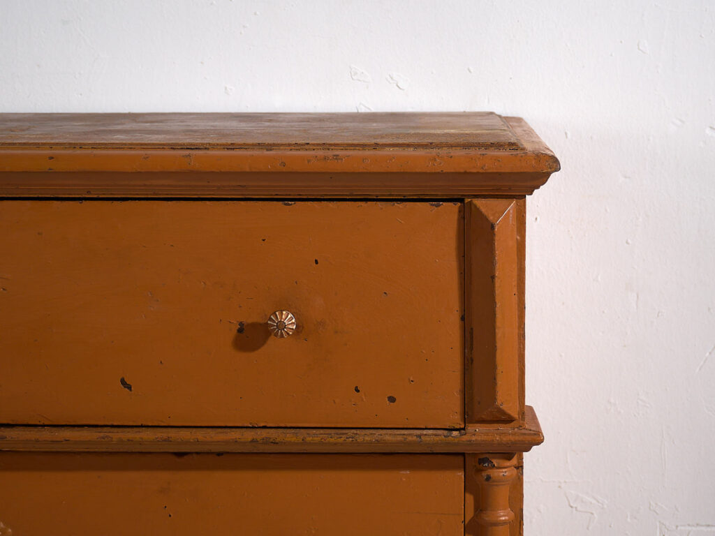 Antique chest of drawers with ochre patina (c.1920) #72