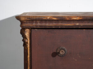 Antique chest of drawers with dark patina (c.1920) #74