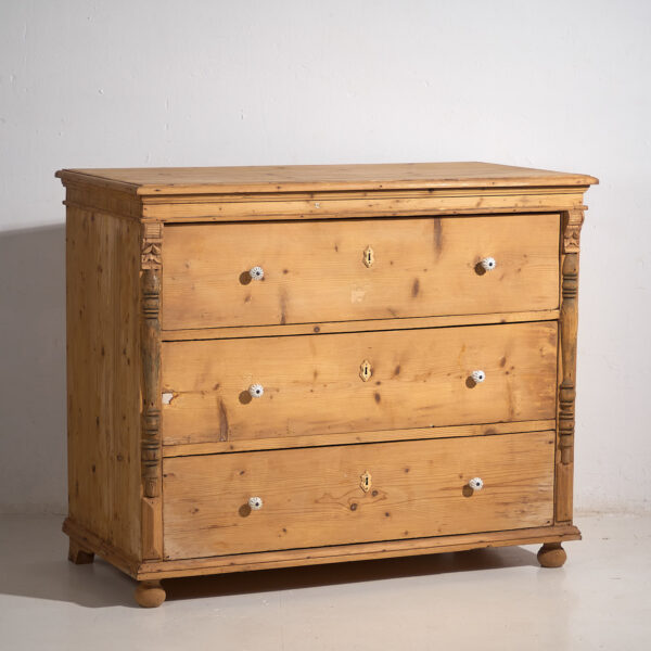 Antigua cajonera de madera maciza (c.1920) #4