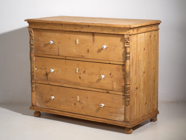 Antigua cajonera de madera maciza (c.1920) #4