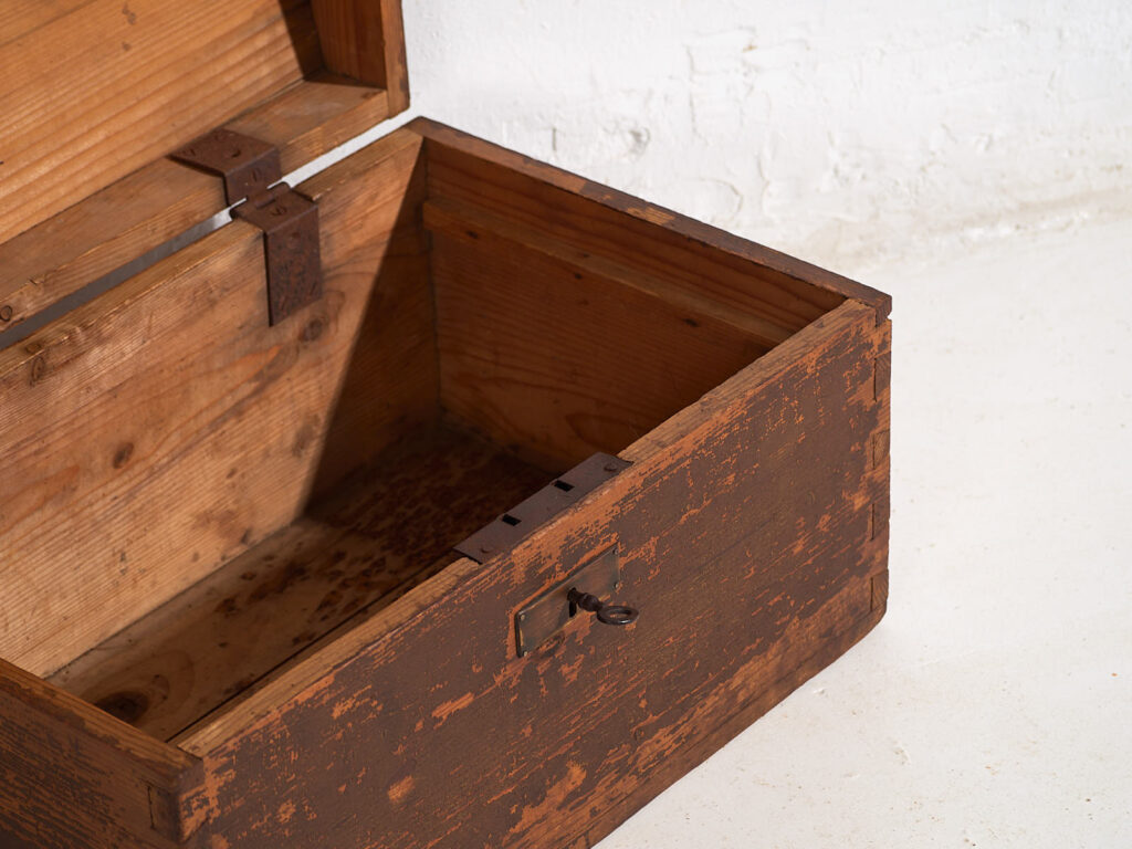 Coffre ancien à patine foncée (c.1900) #3