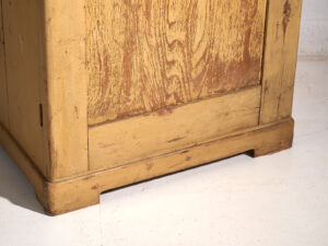 Armario antiguo de una puerta con pátina color ocre (c.1920) #18