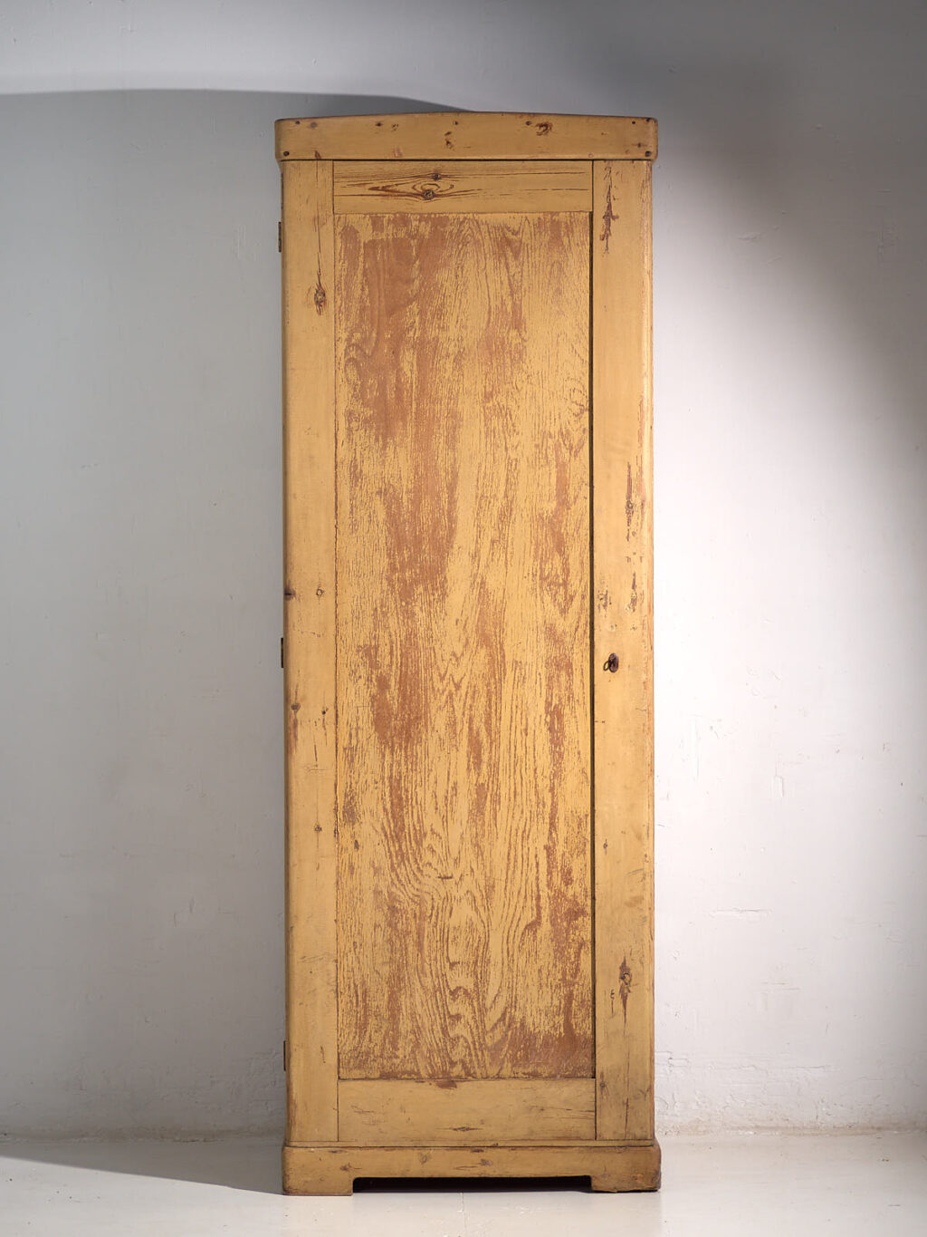 Armario antiguo de una puerta con pátina color ocre (c.1920) #18