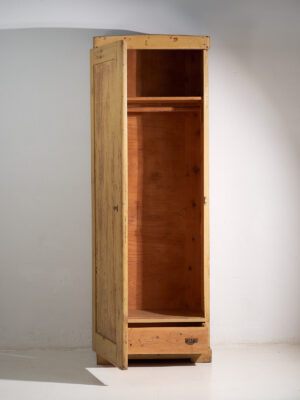 Armario antiguo de una puerta con pátina color ocre (c.1920) #18