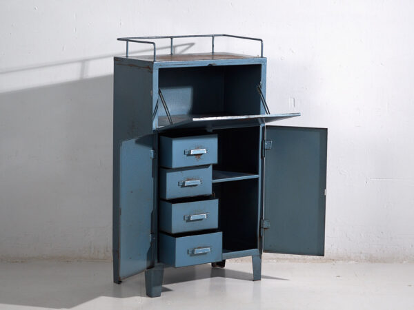 Armario metálico vintage de taller (c.1950) #2