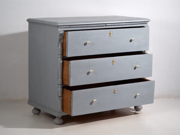 Cómoda grande antigua de tres cajones (c.1920) #44