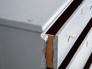 Cómoda grande antigua de tres cajones (c.1920) #44