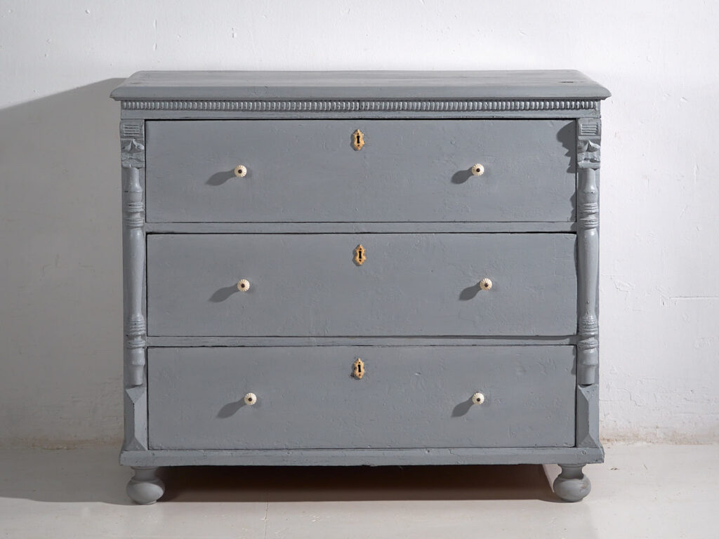 Cómoda grande antigua de tres cajones (c.1920) #44