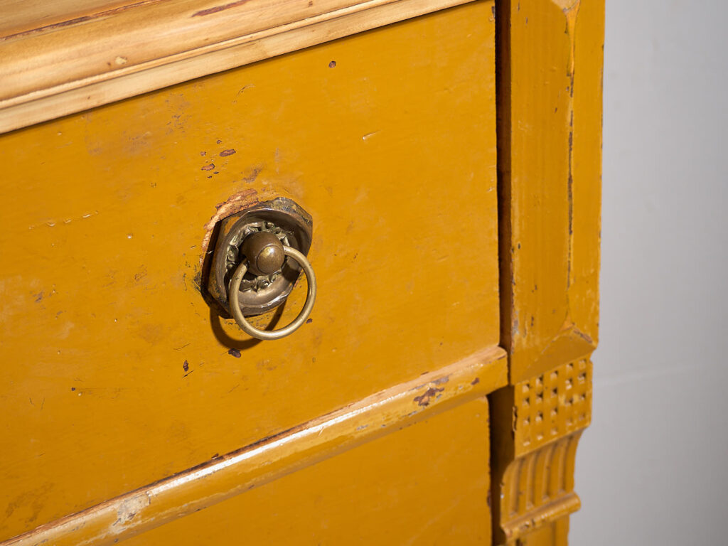 Cómoda grande antigua de cuatro cajones (c.1920) #12