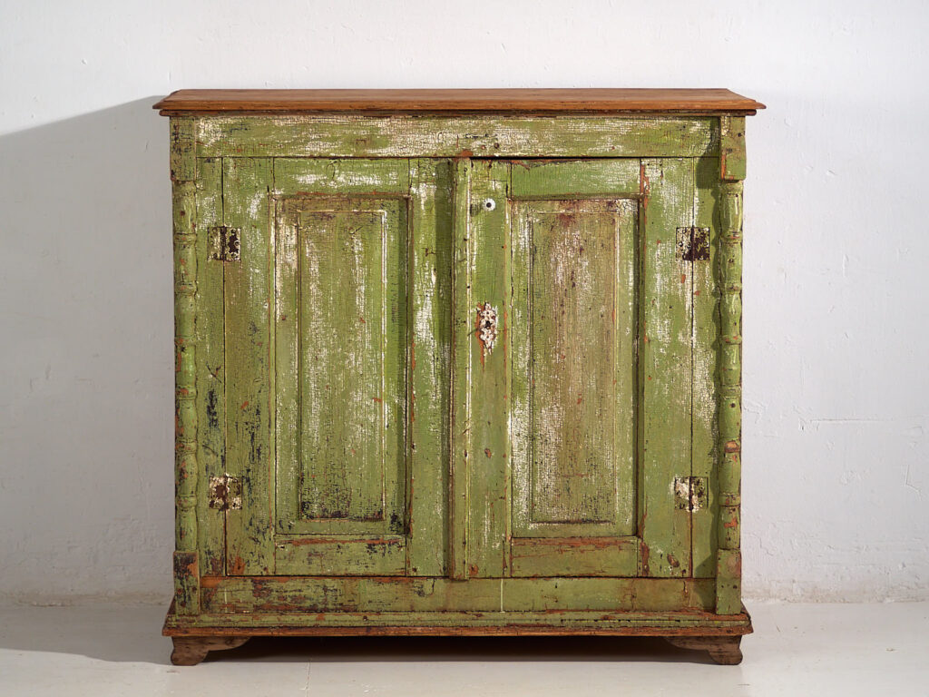 Antigua cómoda con pátina de color verde (c.1920) #59