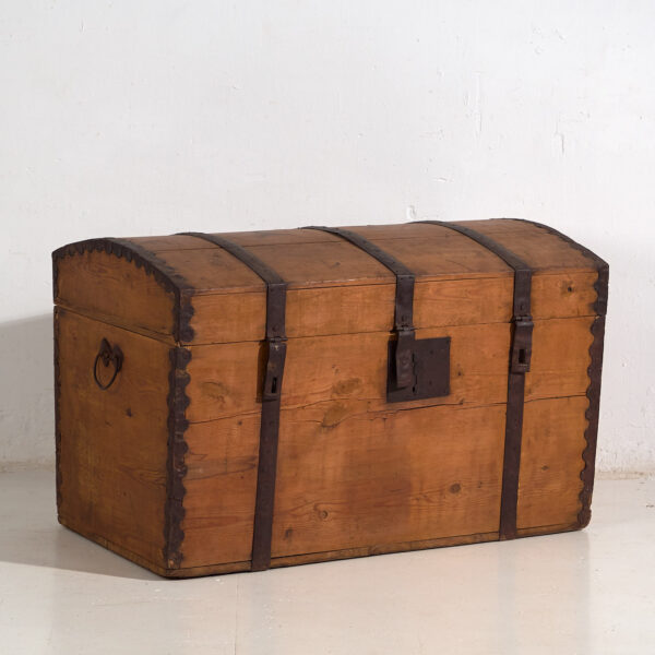 Baúl antiguo con estructura metálica (c.1900) #80
