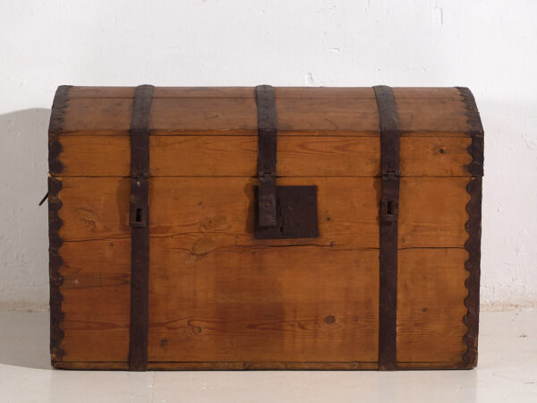 Baúl antiguo con estructura metálica (c.1900) #80