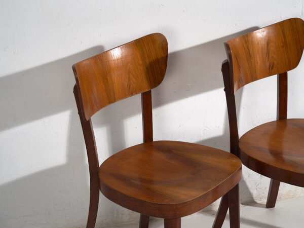 Sillas de madera curvada estilo retro (c.1950). Conjunto de 2 piezas #3