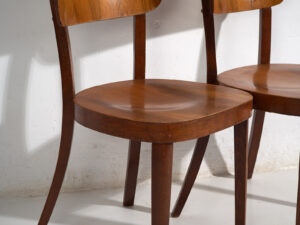 Chaises en bois courbé de style rétro (vers 1950). Ensemble de 2 pièces #3