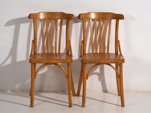 Chaises à café anciennes en bois courbé (vers 1920). Ensemble de 2 pièces n°4