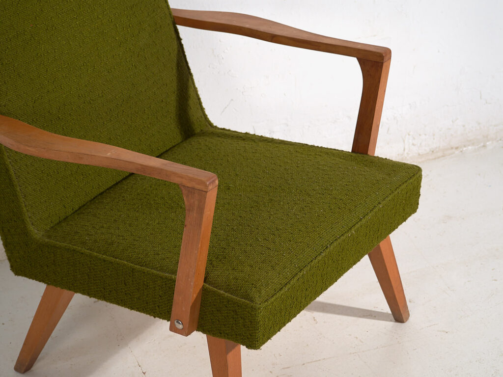 Butaca vintage de color verde (c.1950)