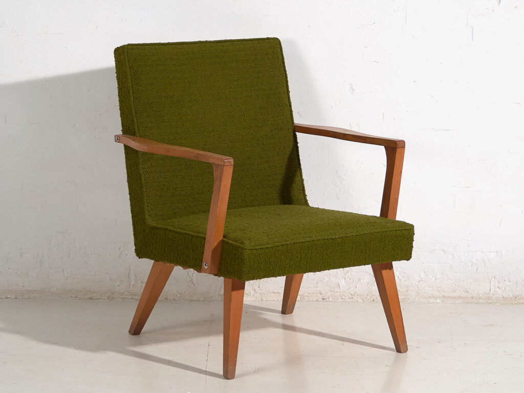 Butaca vintage de color verde (c.1950)