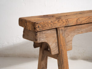 Banco chino antiguo con ensamblaje tradicional (c.1870) #16