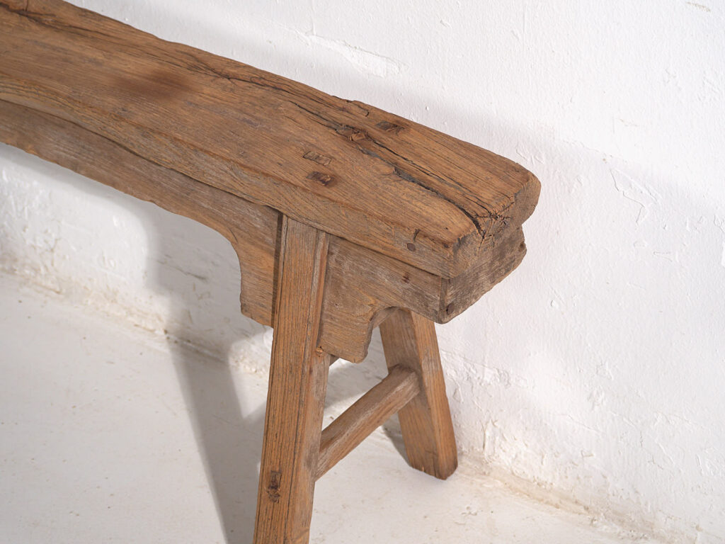 Banco chino antiguo con ensamblaje tradicional (c.1870) #16