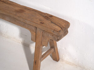 Banco chino antiguo con ensamblaje tradicional (c.1870) #16