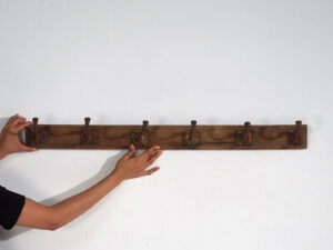 Portemanteau mural ancien (c.1920) #14