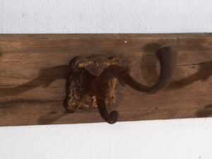 Antique wall coat rack (c.1920) #14