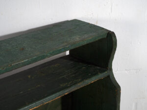 Pequeña estantería antigua de color verde (c.1920) #8