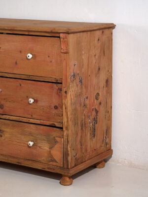 Antique solid wood chest of drawers (c.1920) #79