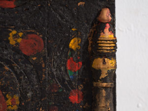 Antiguo cofre con decoración floral (c.1920) #8