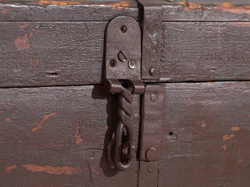 Small dark colored antique chest (c.1900) #21
