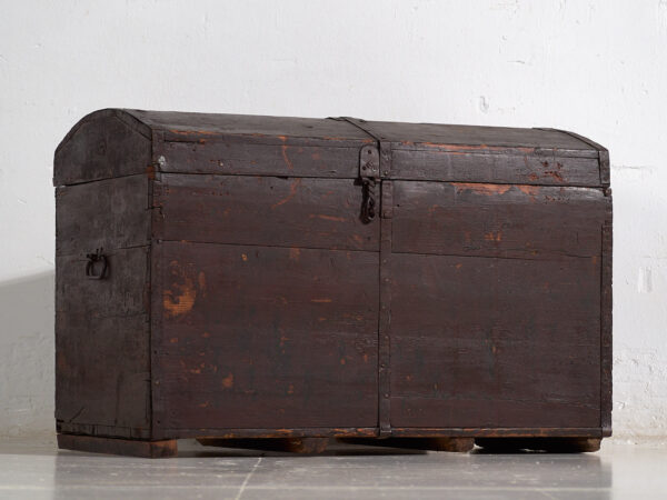 Pequeño cofre antiguo de color oscuro (c.1900) #21