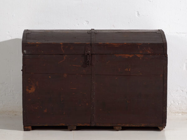 Pequeño cofre antiguo de color oscuro (c.1900) #21