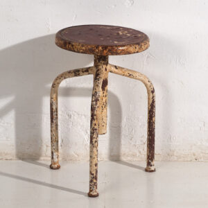 Taburete redondo vintage (c.1950) #3