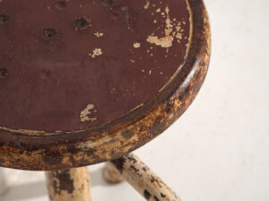 Taburete redondo vintage (c.1950) #3