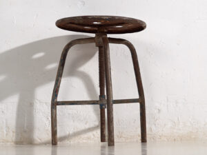 Tabouret bleu de style industriel (c.1950) #8