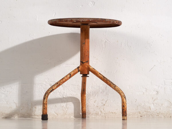 Taburete metálico vintage (c.1950) #9