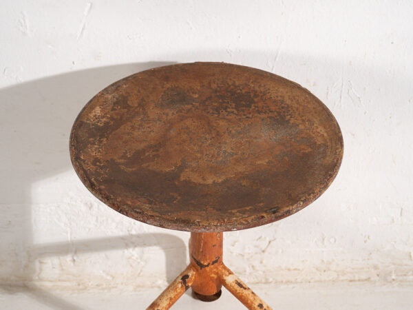 Taburete metálico vintage (c.1950) #9