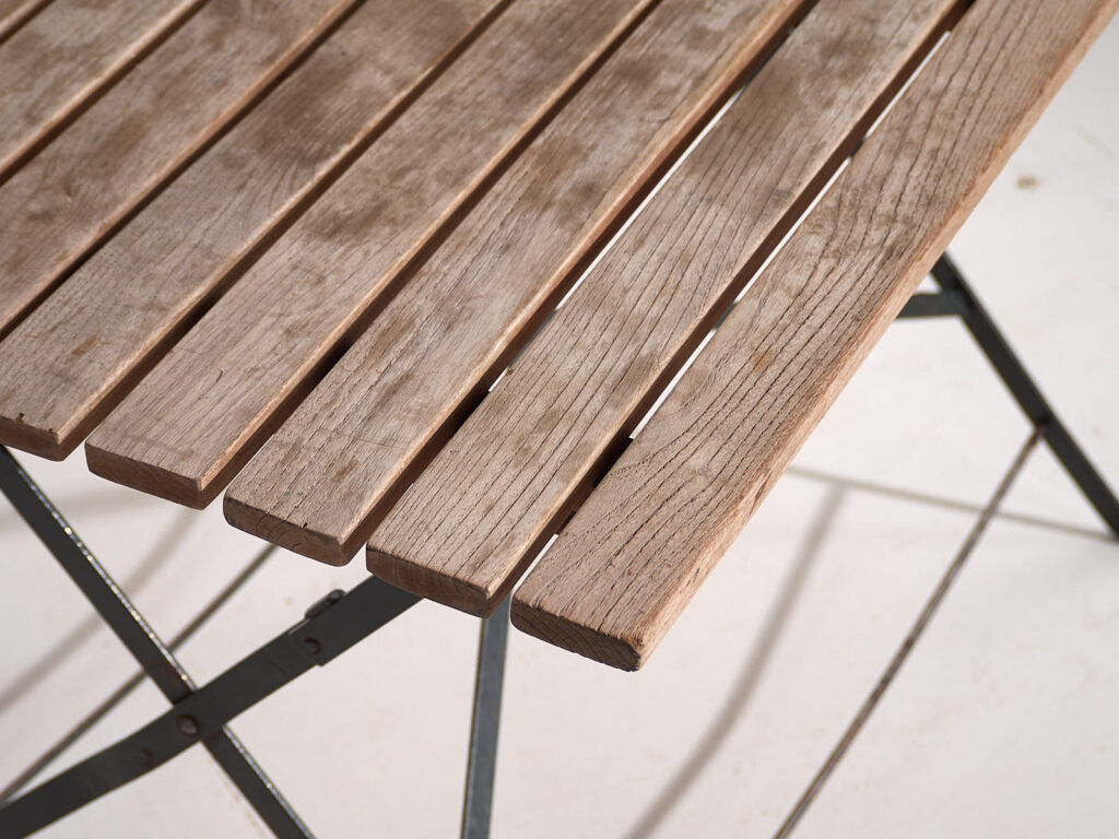 Antigua mesa plegable de exterior (c.1920) #30