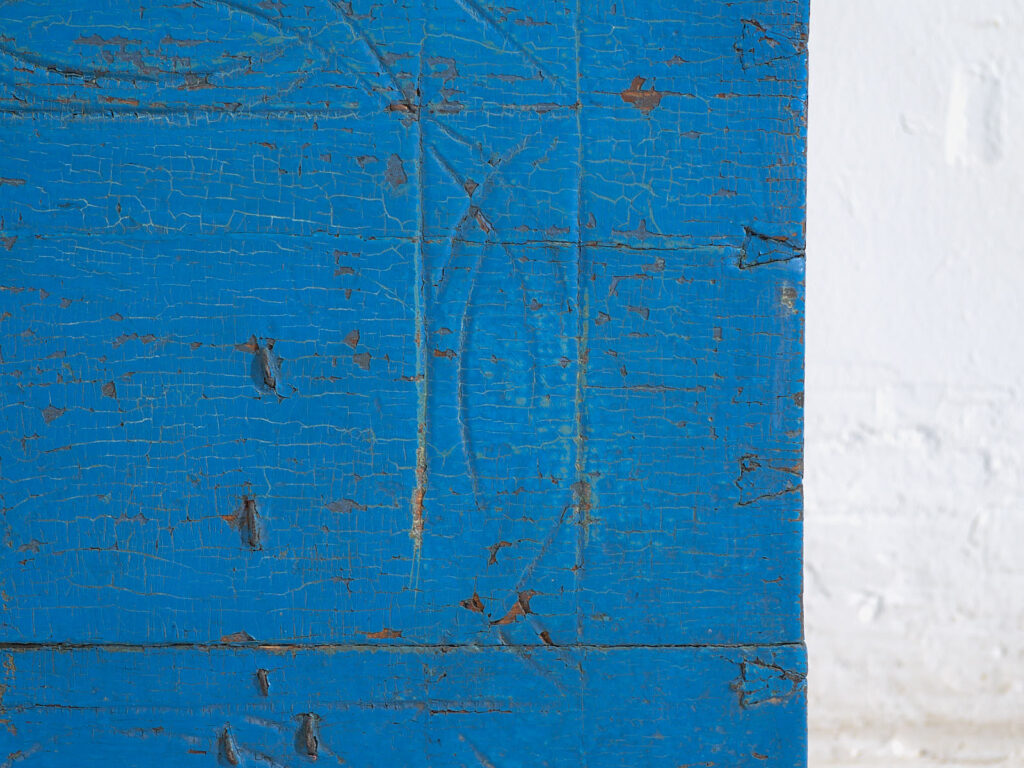 Cofre antiguo de color azul (c.1920) #40