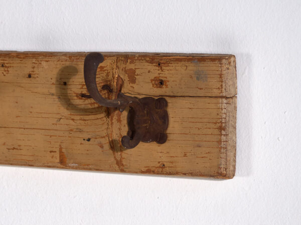 Perchero antiguo de madera maciza (c.1920) #45