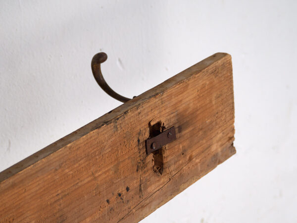 Perchero antiguo de madera maciza (c.1920) #45